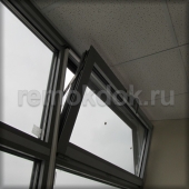 Ставим систему дистанционного ручного открывания фрамуги алюминиевого окна